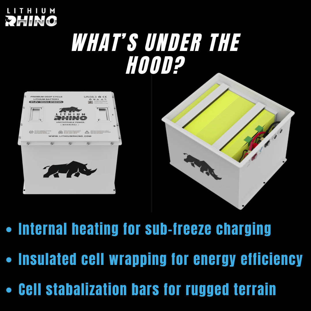 48v 170AH Lithium Rhino 300a BMS Conversion Kit