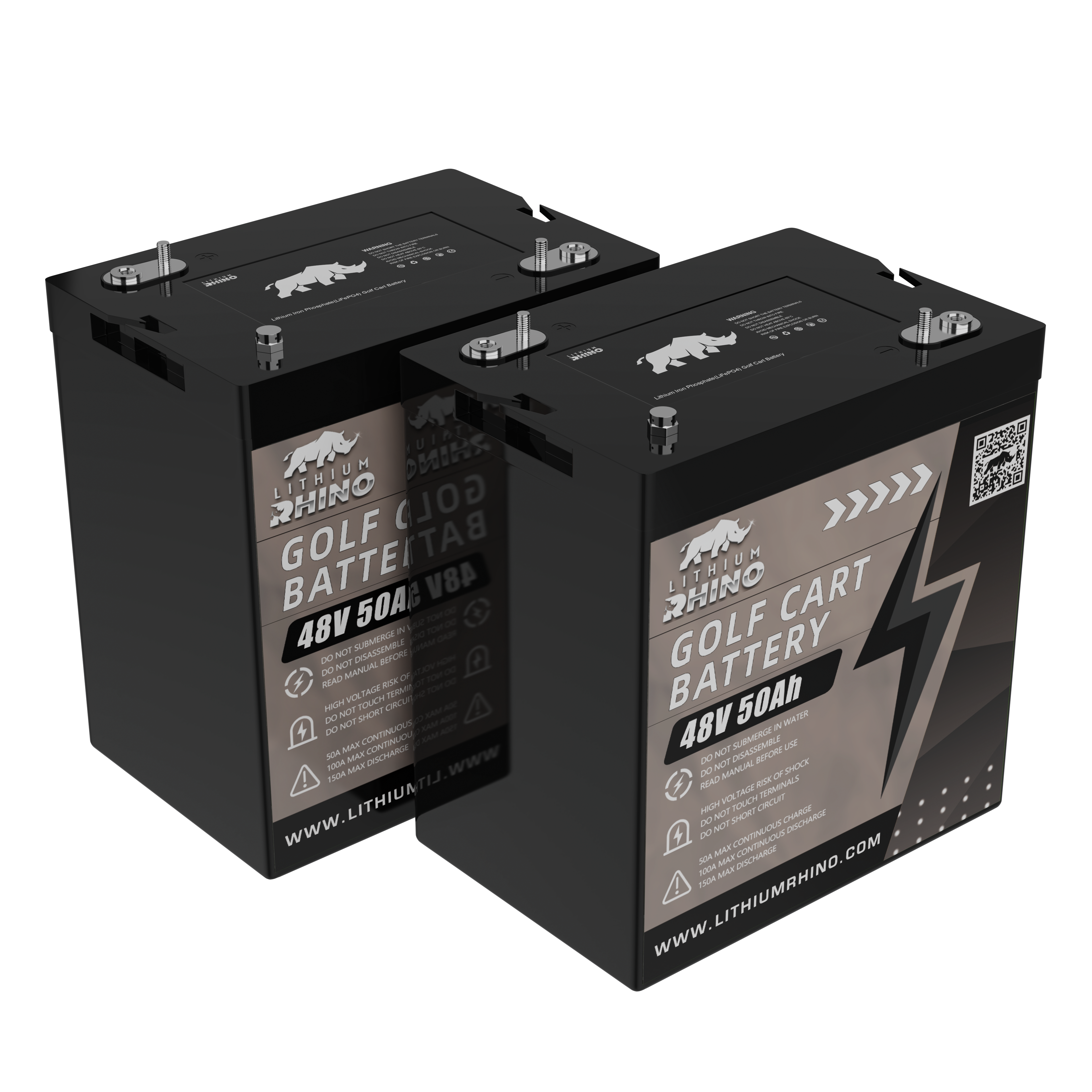 50ah lithium rhino golf cart battery