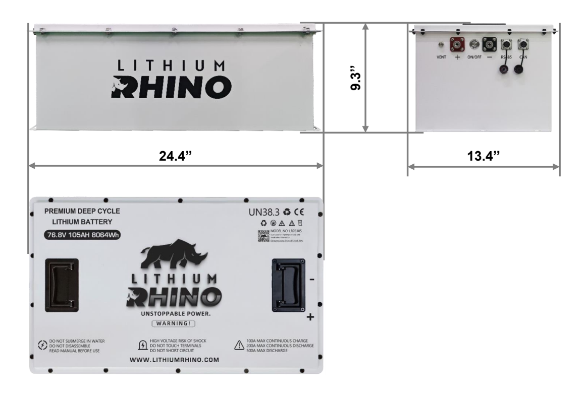 76V 105Ah Lithium Rhino Conversion Kit