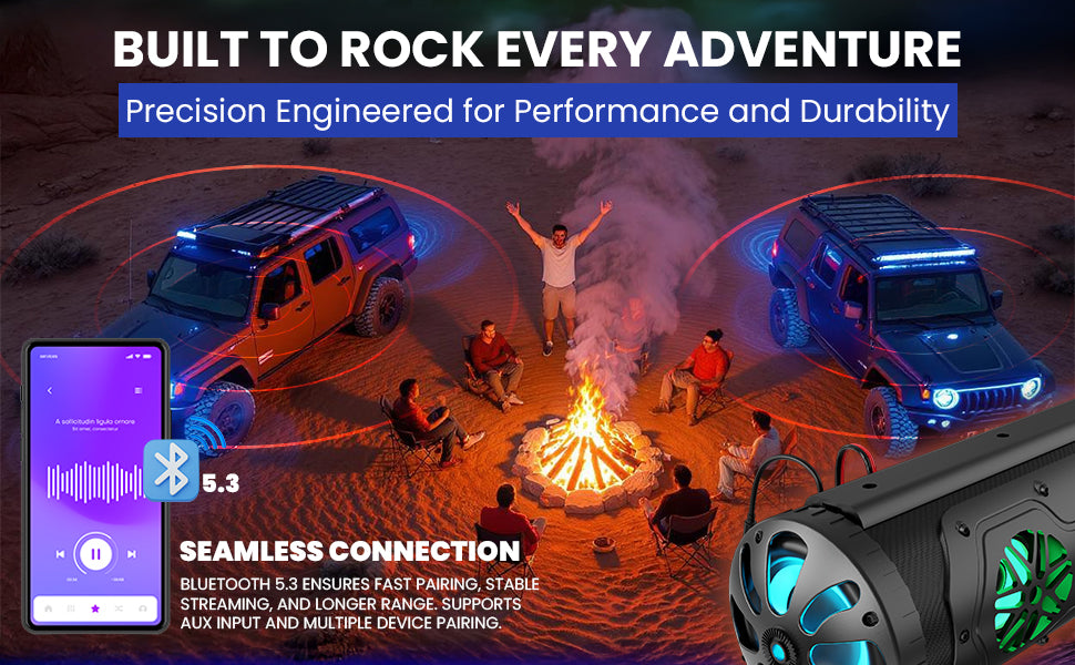 Lithium Rhino-GX500 Soundbar W/ T-Bracket