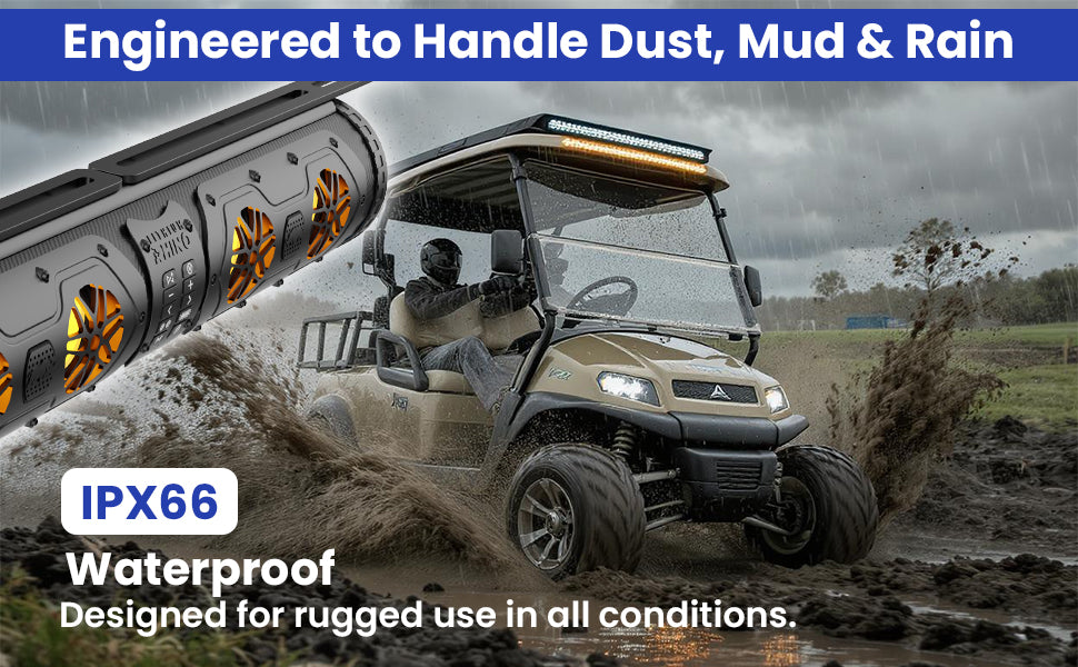 Lithium Rhino-GX500 Soundbar W/ T-Bracket