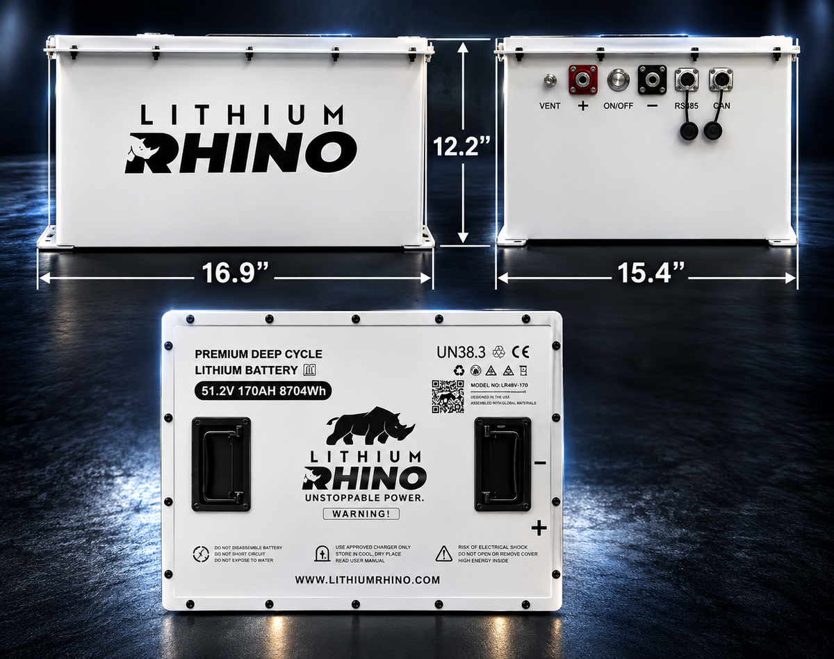 48V 170Ah Lithium Rhino 300a BMS Conversion Kit