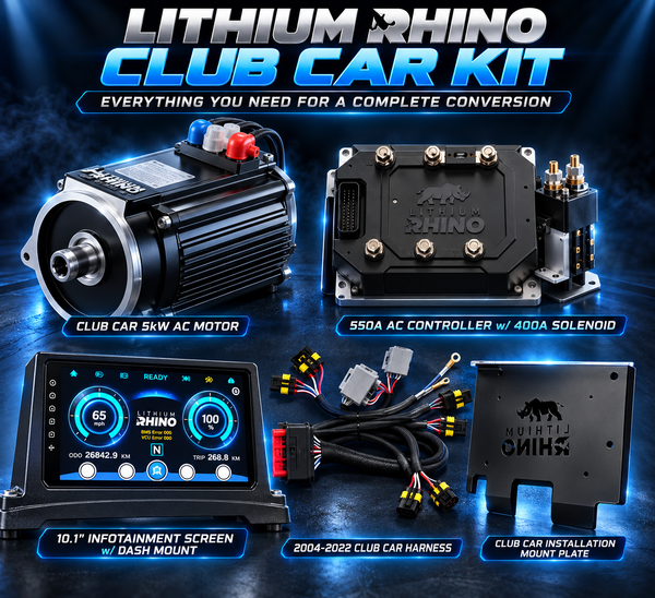 Lithium Rhino Club Car AC Motor/ Controller Conversion Kit