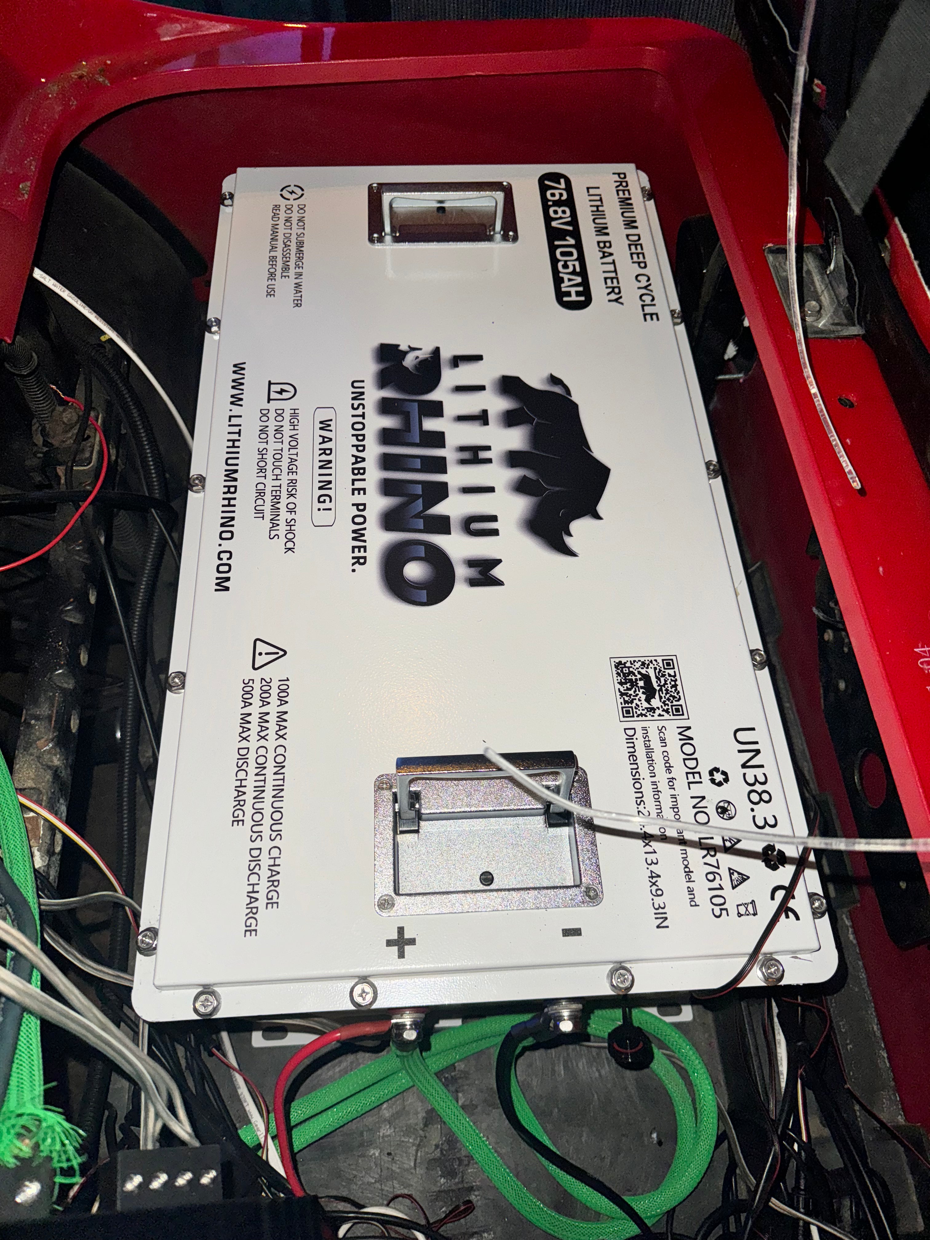 76v 105ah lithium rhino conversion kit