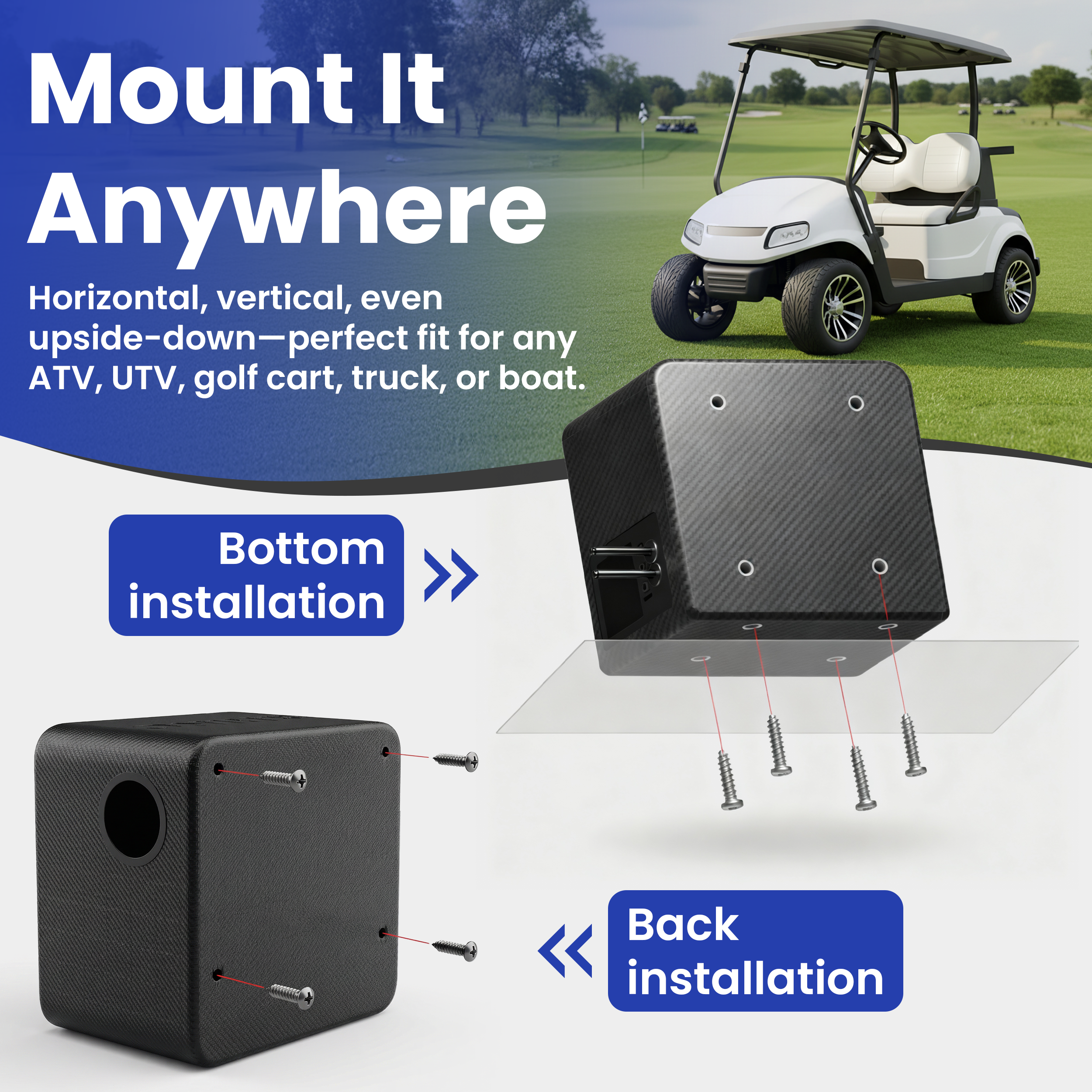 Lithium Rhino LED 8" Subwoofer w/ Aux Cable