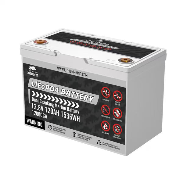 12V 120Ah "DUAL CRANKING" Lithium Rhino Marine LiFePO4 IP67 Conversion Kit (Pre-order)