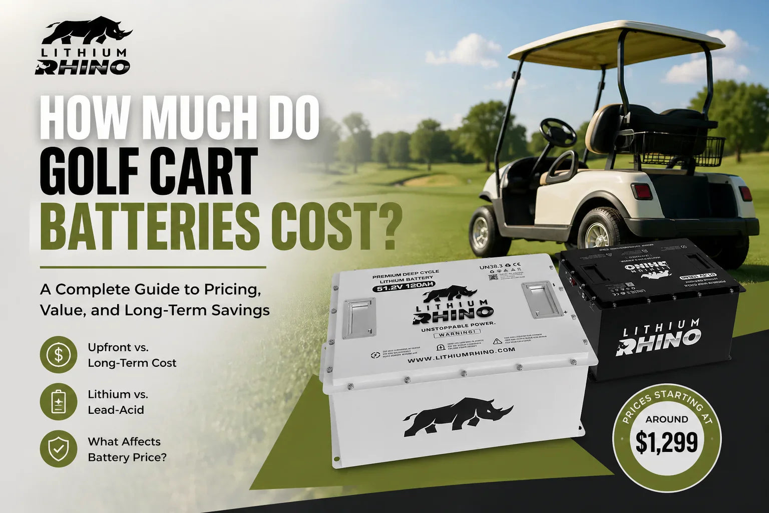 How Much Do Golf Cart Batteries Cost