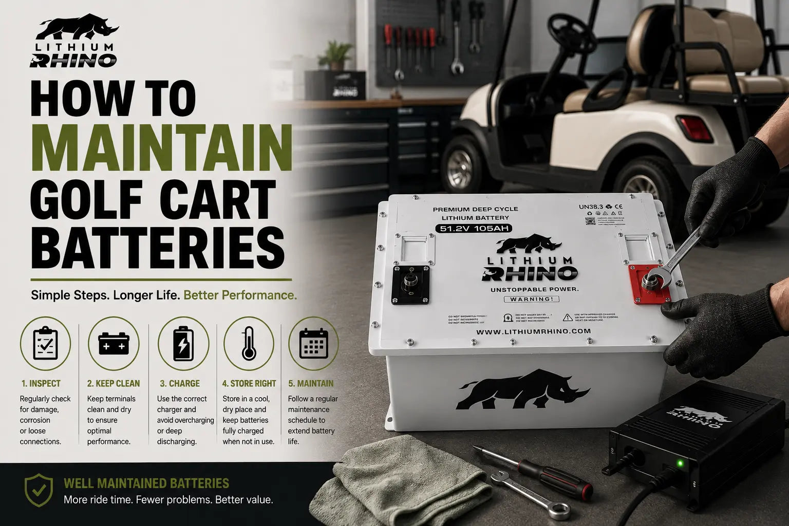How to Maintain Golf Cart Batteries
