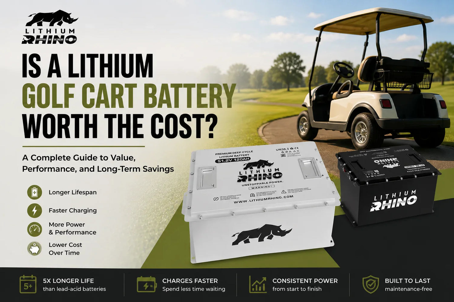 Is a Lithium Golf Cart Battery Worth the Cost?