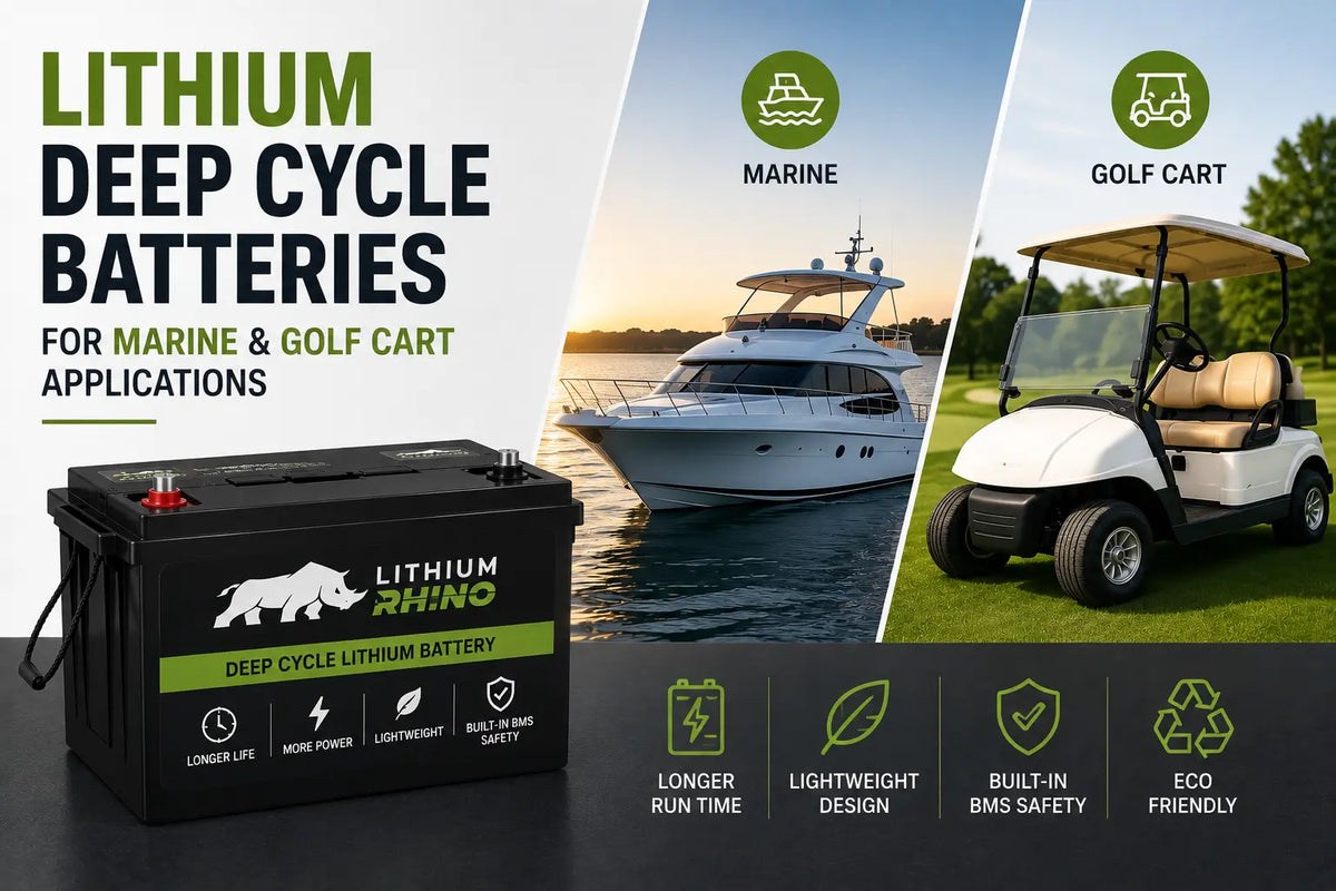 Lithium deep cycle batteries