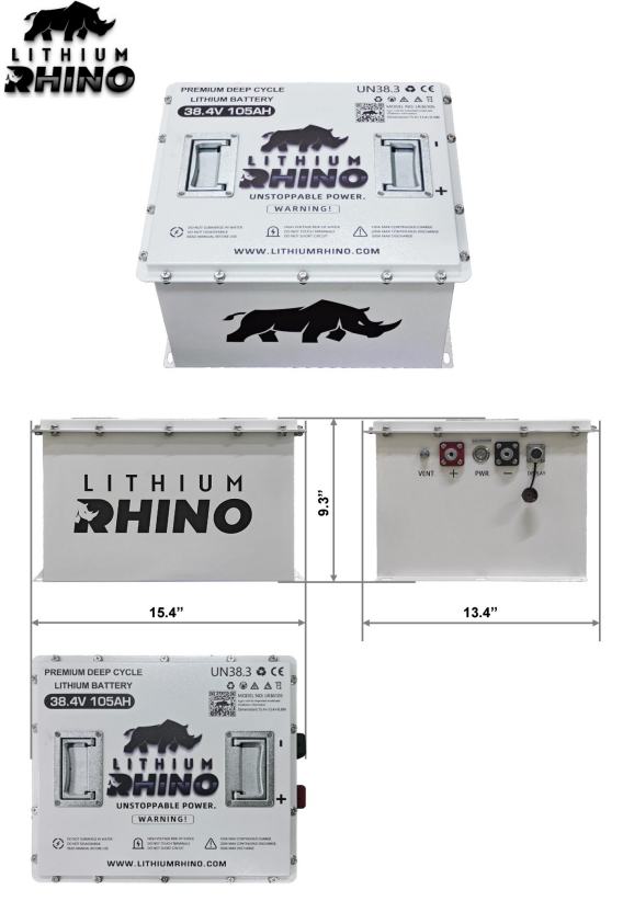 36V 105ah Lithium Rhino Conversion Kit