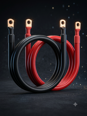 4ft 2AWG Pure Copper Cables