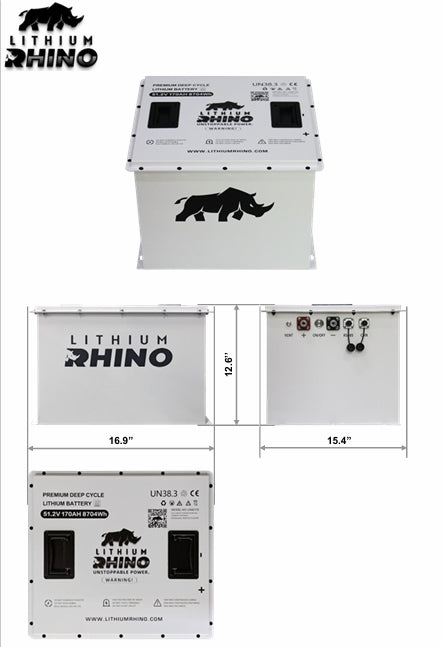 48v 170AH Lithium Rhino 300a BMS Conversion Kit
